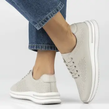 Pantofi piele naturala 7608 bej imagine