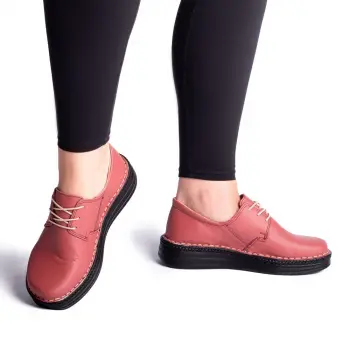 Pantofi piele naturala 9100 plamaniu imagine