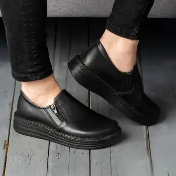 Pantofi piele naturala 9300 negru imagine