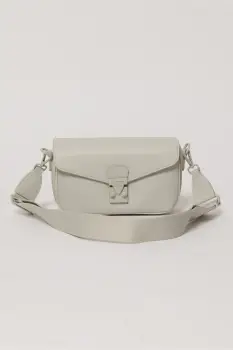 Geanta gri deschis mica din piele ecologica imagine