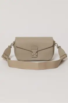 Geanta gri inchis mica din piele ecologica imagine