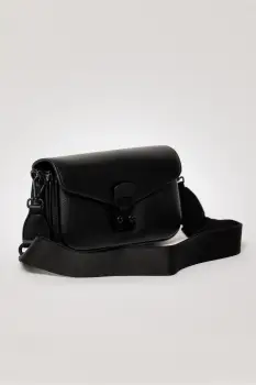 Geanta neagra mica din piele ecologica imagine