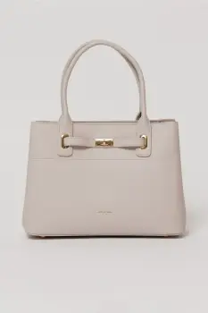 Geanta office lila cu detalii aurii imagine