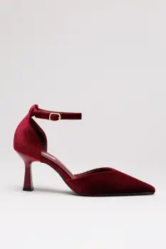 Pantofi eleganti burgundy cu aspect rafinat imagine