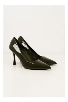 Pantofi Stefi stiletto kaki imagine