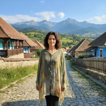 Bluza dama vaporoasa din voal imprimat imagine