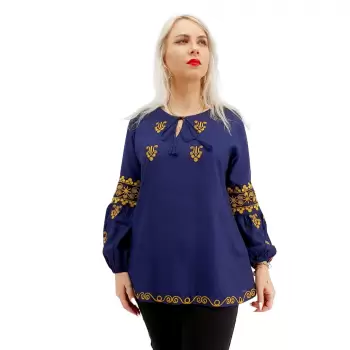 Bluza stilizata cu broderie Jeni imagine