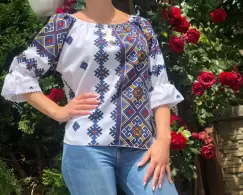 Bluza stilizata cu motive traditionale Daniela 12 imagine