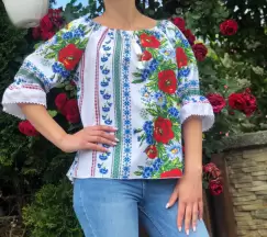 Bluza stilizata cu motive traditionale Daniela 15 imagine