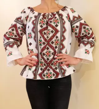 Bluza stilizata cu motive traditionale Daniela 6 imagine