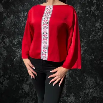 Bluza stilizata cu motive traditionale Ionica imagine