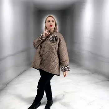 Geaca dama cu accesoriu Mihaela 2 imagine