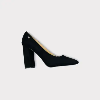 Pantofi cu toc gros - Black imagine