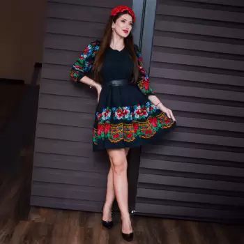 Rochie Amary Flowers Midi imagine