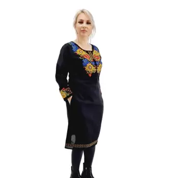 Rochie Brodata Traditional Atena 2 imagine