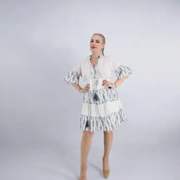 Rochie cu fir lame Lea imagine