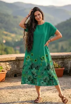 Rochie cu imprimeu Primavara 2 imagine