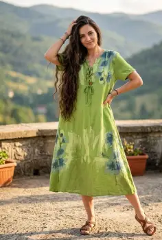 Rochie cu imprimeu Primavara 3 imagine