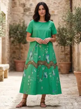 Rochie cu imprimeu Primavara imagine