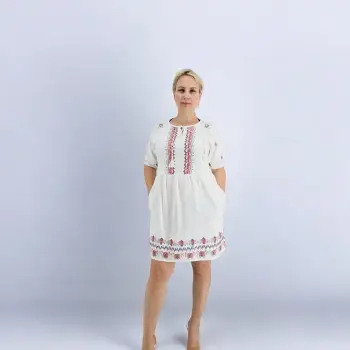 Rochie Dama cu Broderie Agripina imagine