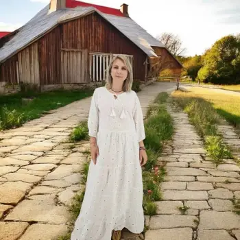 Rochie din bumbac cu broderie broderie englezeasca Angela 2 imagine