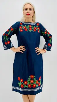 Rochie din Denim traditionala Martina imagine