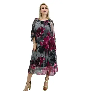 Rochie dreapta din matase Mariana 15 imagine