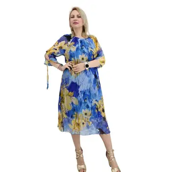 Rochie dreapta din matase Mariana 17 imagine