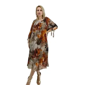 Rochie dreapta din matase Mariana 2 imagine