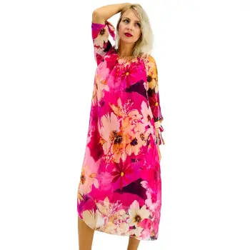 Rochie dreapta din matase Mariana 7 imagine