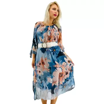 Rochie dreapta din matase Mariana 8 imagine