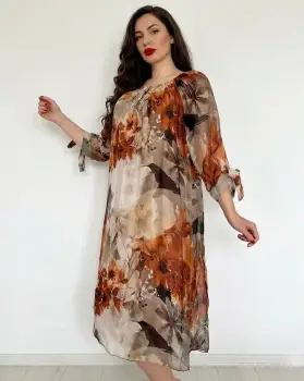 Rochie dreapta tip matase Mariana 19 imagine