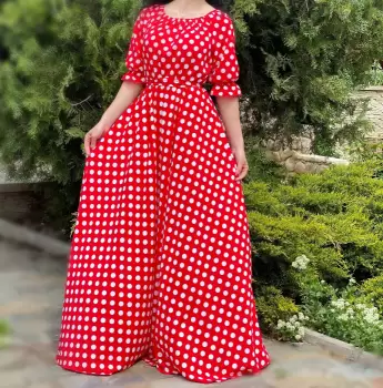 Rochie eleganta cu buline Nela 8 imagine