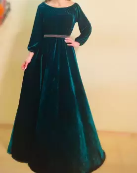 Rochie eleganta din catifea Cati 4 imagine