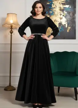 Rochie eleganta din catifea Cati 5 imagine