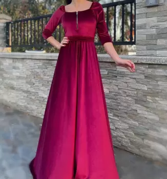 Rochie eleganta din catifea Ecaterina 2 imagine