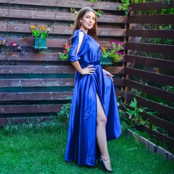 Rochie eleganta lunga Neli 47 imagine