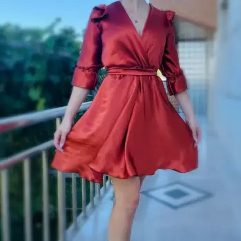 Rochie eleganta scurta Carmen 3 imagine
