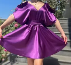 Rochie eleganta scurta Zara 2 imagine
