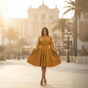 Rochie galbena petrecuta imagine