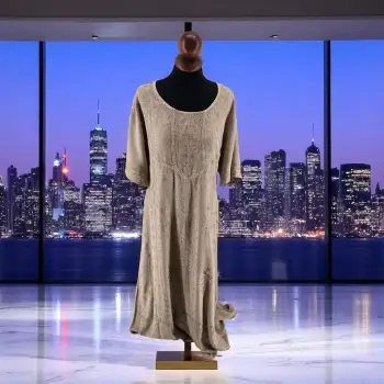 Rochie Lunga Brodata Miuta 101 imagine