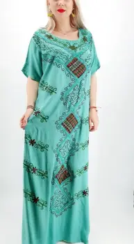 Rochie Lunga Brodata Miuta 29 imagine