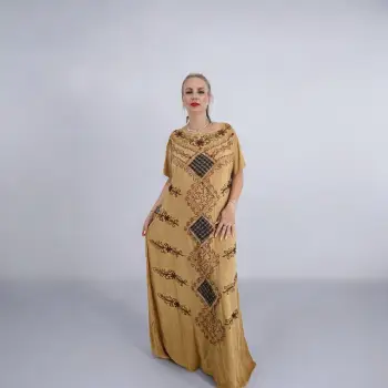 Rochie Lunga Brodata Miuta 79 imagine