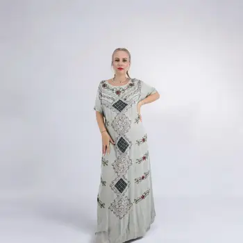 Rochie Lunga Brodata Miuta 86 imagine