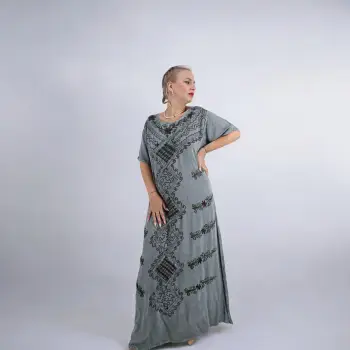 Rochie Lunga Brodata Miuta 88 imagine