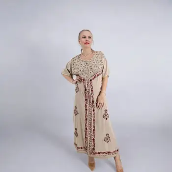 Rochie Lunga Brodata Miuta 90 imagine