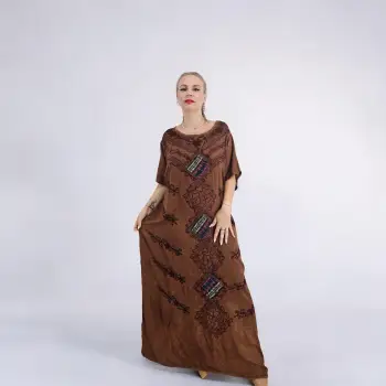 Rochie Lunga Brodata Miuta 91 imagine