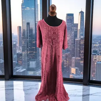 Rochie Lunga Brodata Miuta 99 imagine