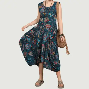 Rochie lunga de vara Aziza imagine