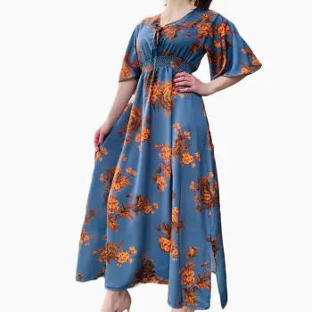 Rochie Lunga Satinata Iris imagine